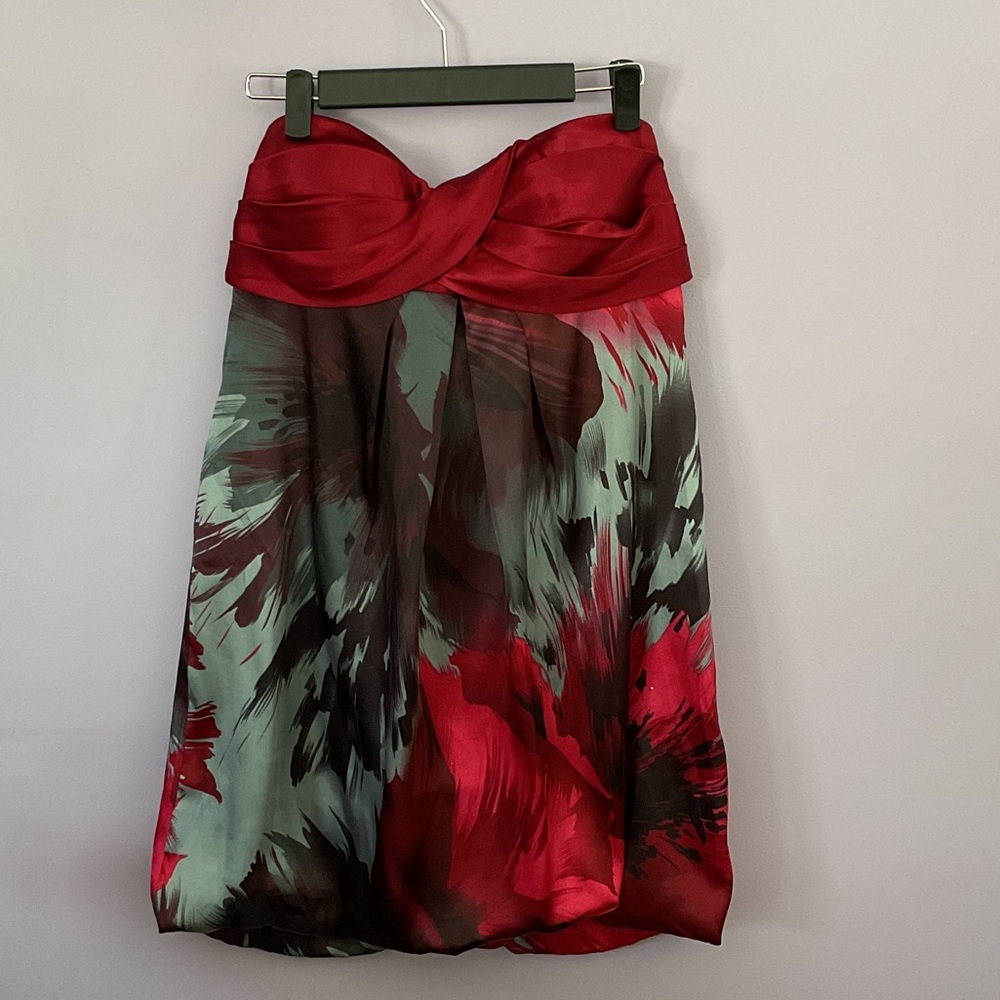 Wendye Chaitin Strapless Red and Black Dress